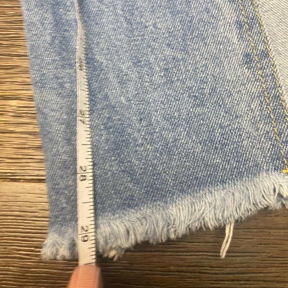 DenimColab Highwaisted Distressed Wide Leg Split Loose Hem XXL Jeans - Picture 3 of 10